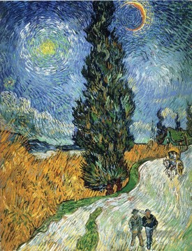 Vincent Van Gogh Werke - Zypressenweg Vincent van Gogh